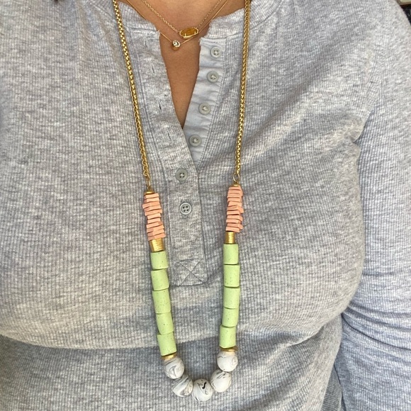 Handmade Polymer Clay Statement Necklace - Picture 5 of 5